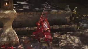 Nioh 3 Aggrieved Warrior boss fight - optional boss